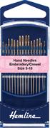 Gold-Eye Embroidery/Crewel Hand Needles, 16 pack, size 5-10 